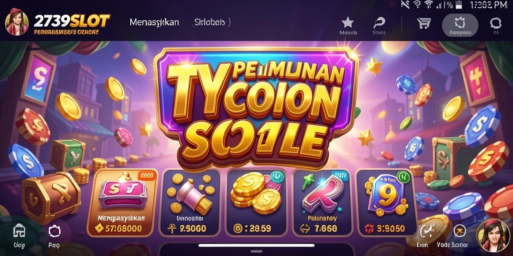 Tampilan gameplay menarik dari 2739SLOT yang menampilkan mesin slot.