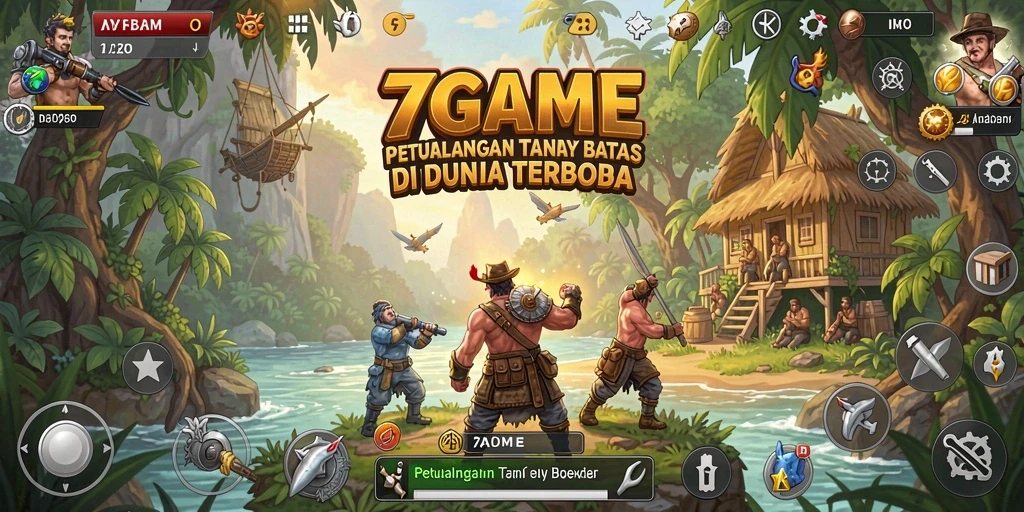 Tampilan gameplay 7GAME yang menakjubkan dengan pemandangan Open World.