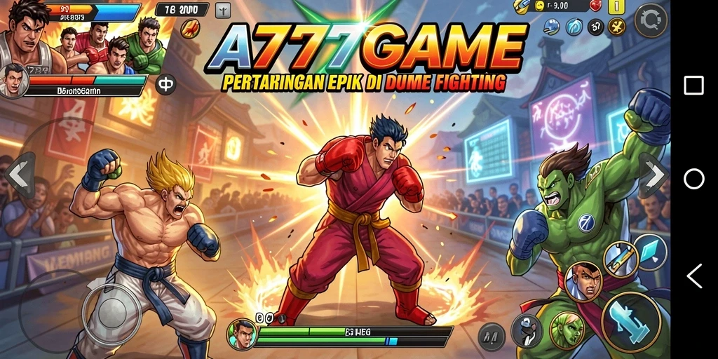 Tampilkan gameplay pertarungan yang menegangkan di A777GAME.