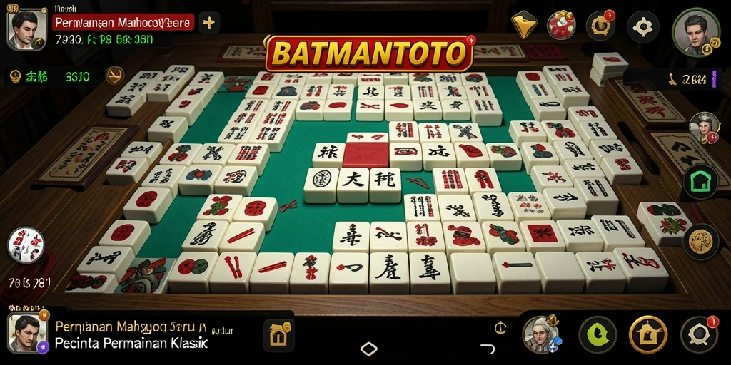 Screenshot menampilkan gameplay Mahjong yang memukau dari BATMANTOTO.