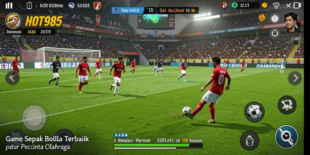 Gameplay seru dalam permainan sepak bola HOT985.