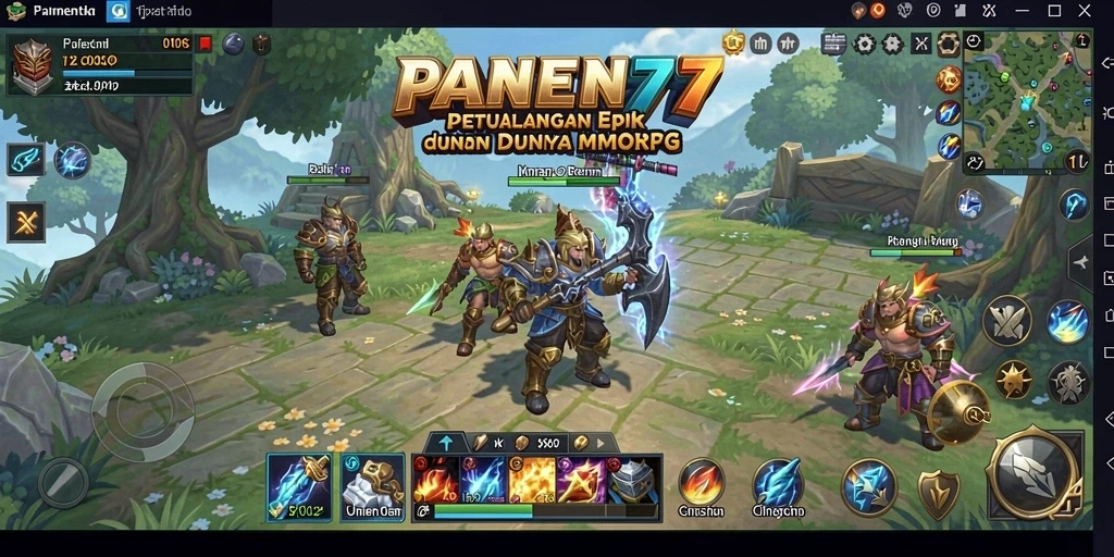 Gameplay seru dan interaksi langsung dalam dunia MMORPG PANEN77.