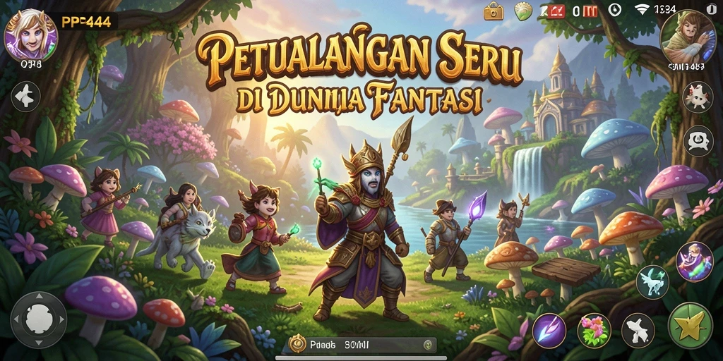 Gameplay PP444 menampilkan eksplorasi luas dan aksi menegangkan.