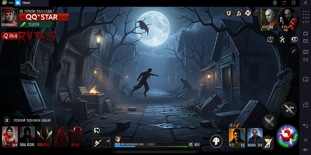 Tampilan gameplay menakutkan dengan suasana mencekam yang kuat.