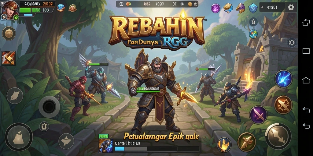Gambaran gameplay seru dan menantang dari REBAHIN.
